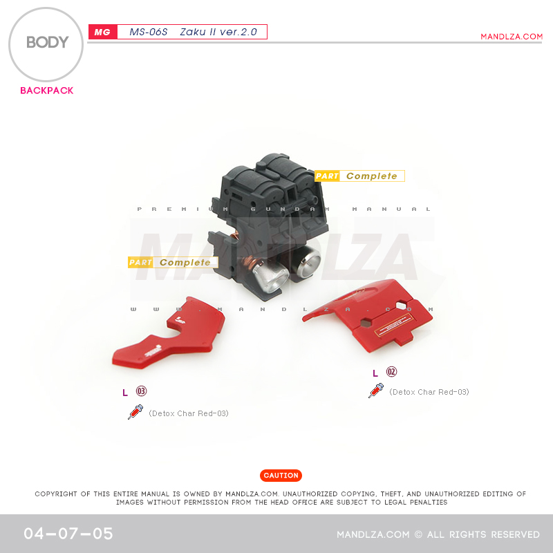 MG] Char Zaku 2.0 BODY 04-07