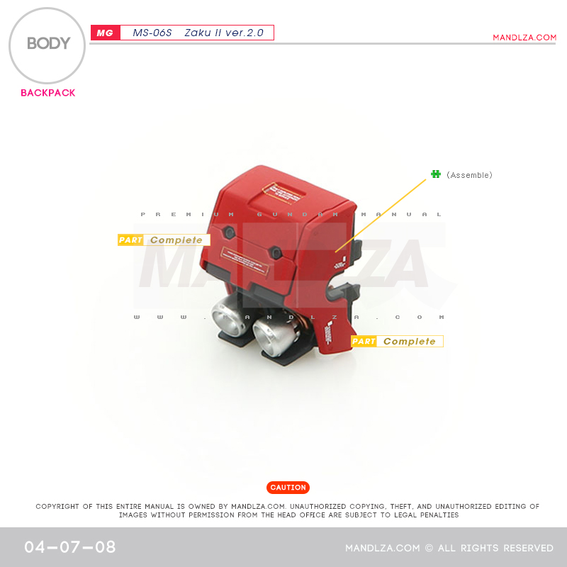 MG] Char Zaku 2.0 BODY 04-07