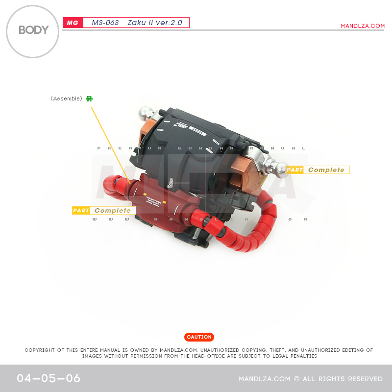 MG] Char Zaku 2.0 BODY 04-05
