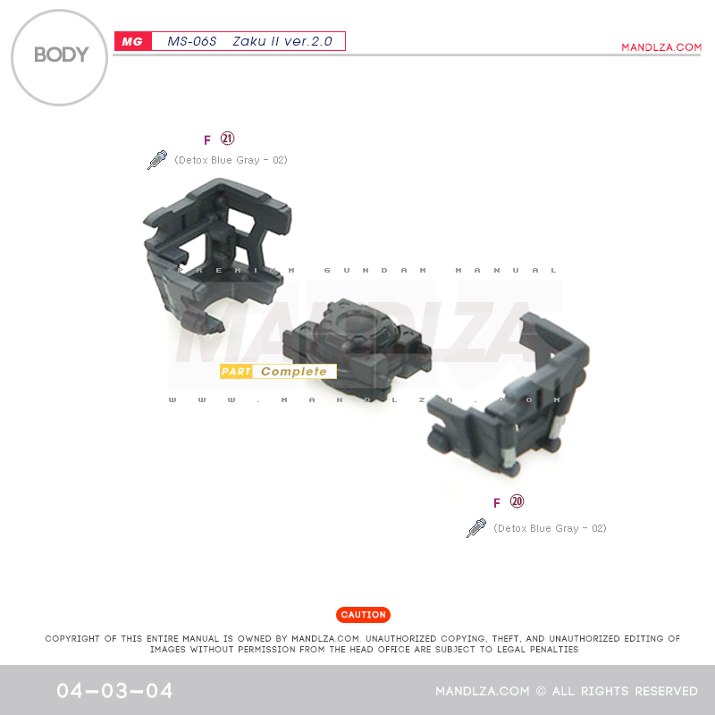 MG] Char Zaku 2.0 BODY 04-03