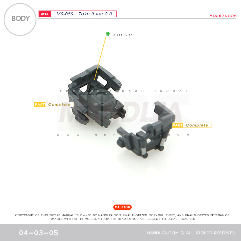 MG] Char Zaku 2.0 BODY 04-03