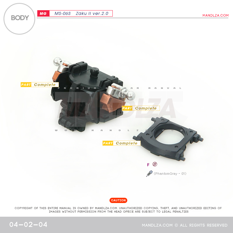 MG] Char Zaku 2.0 BODY 04-02