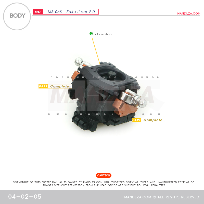 MG] Char Zaku 2.0 BODY 04-02