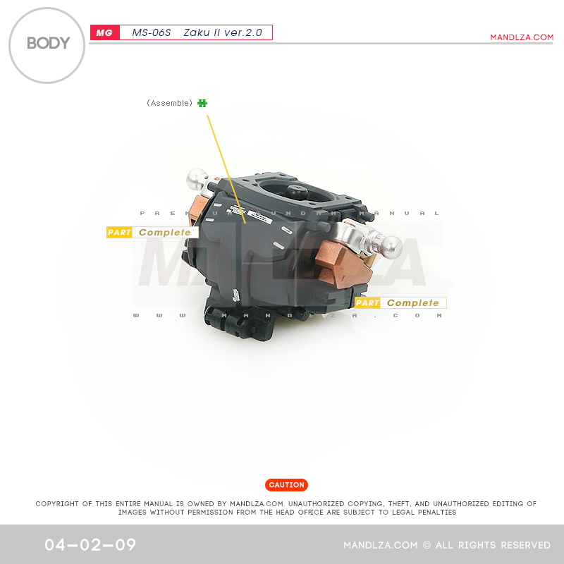 MG] Char Zaku 2.0 BODY 04-02