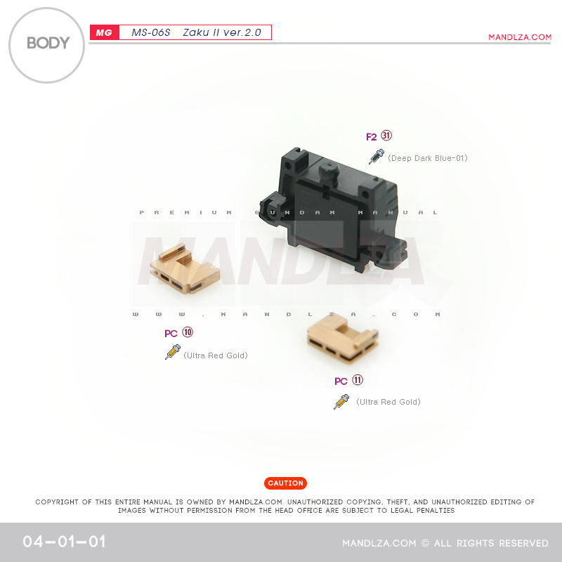 MG] Char Zaku 2.0 BODY 04-01