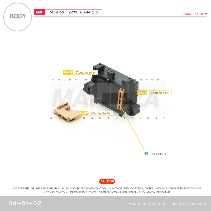 MG] Char Zaku 2.0 BODY 04-01