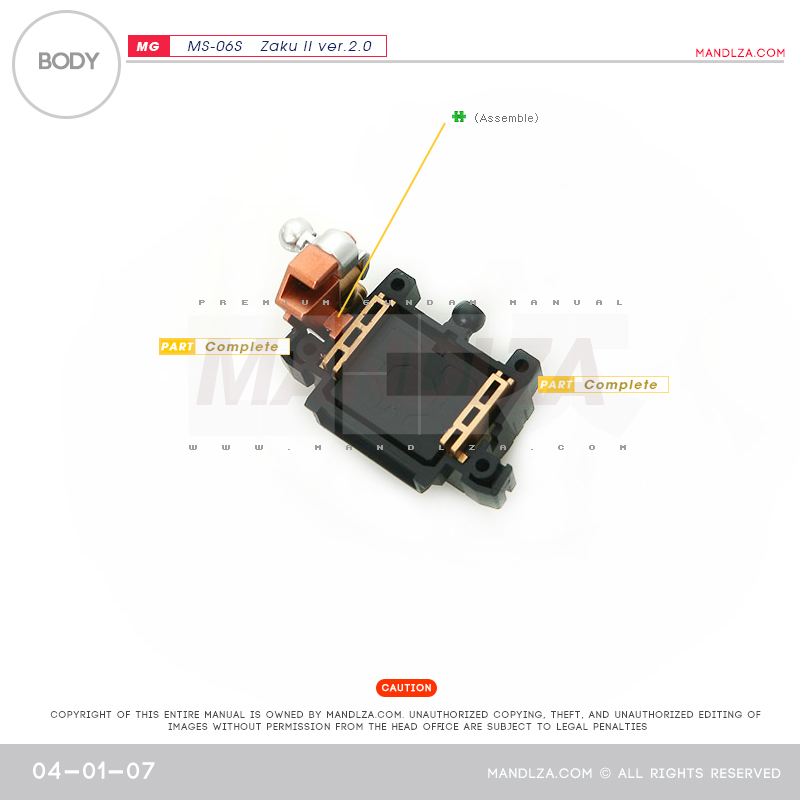 MG] Char Zaku 2.0 BODY 04-01