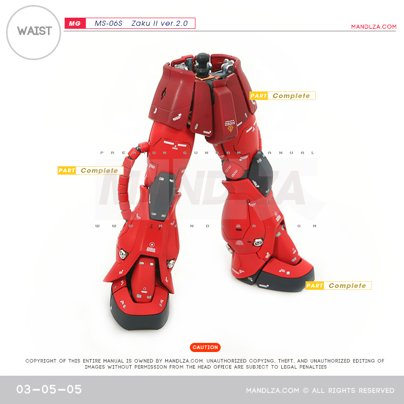 MG] Char Zaku 2.0 WAIST 03-05