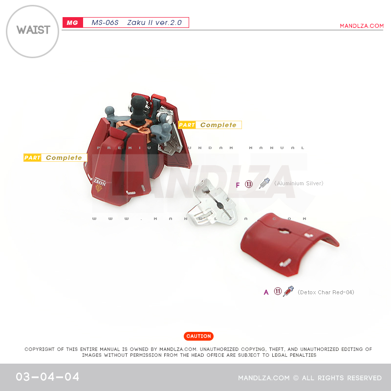 MG] Char Zaku 2.0 WAIST 03-04