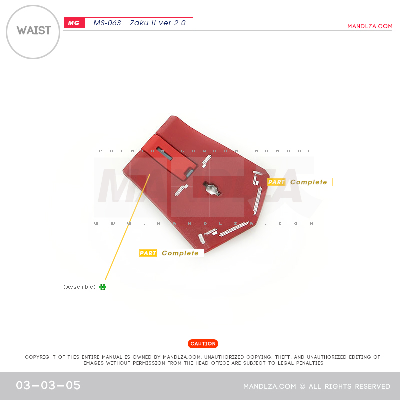 MG] Char Zaku 2.0 WAIST 03-03