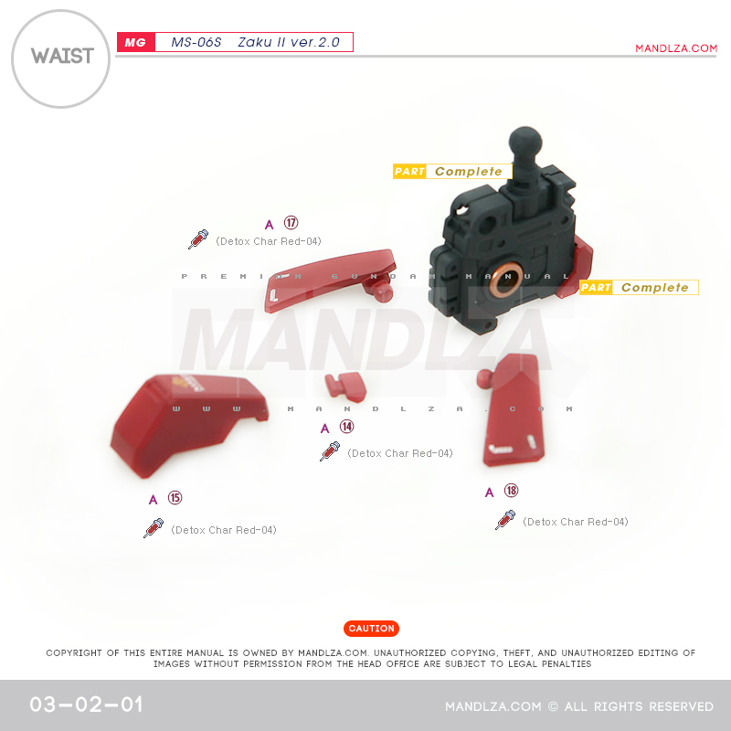 MG] Char Zaku 2.0 WAIST 03-02