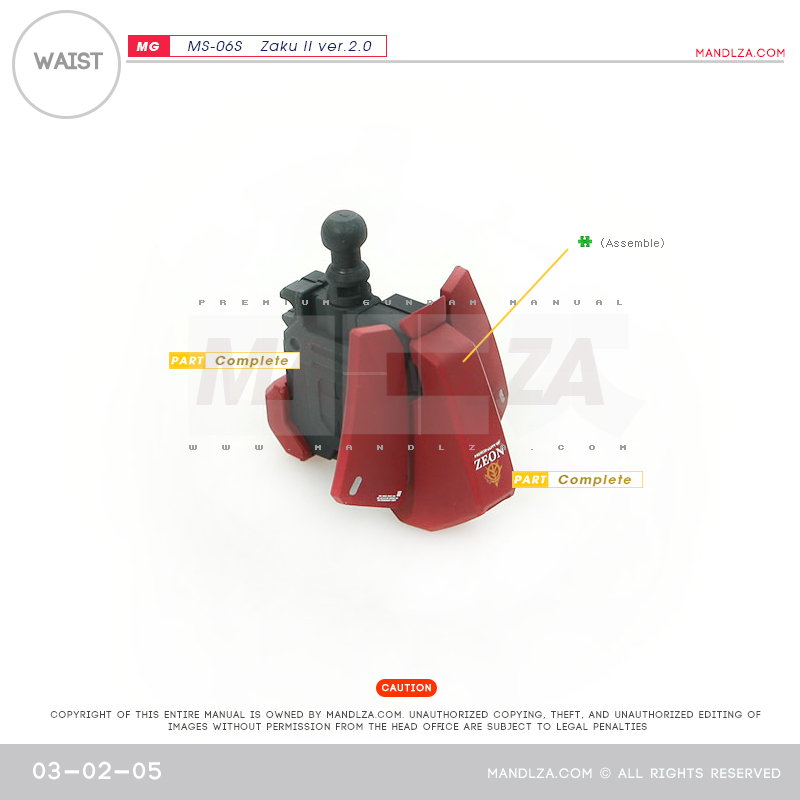 MG] Char Zaku 2.0 WAIST 03-02