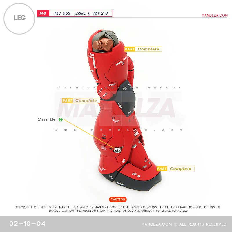 MG] Char Zaku 2.0 LEG 02-10