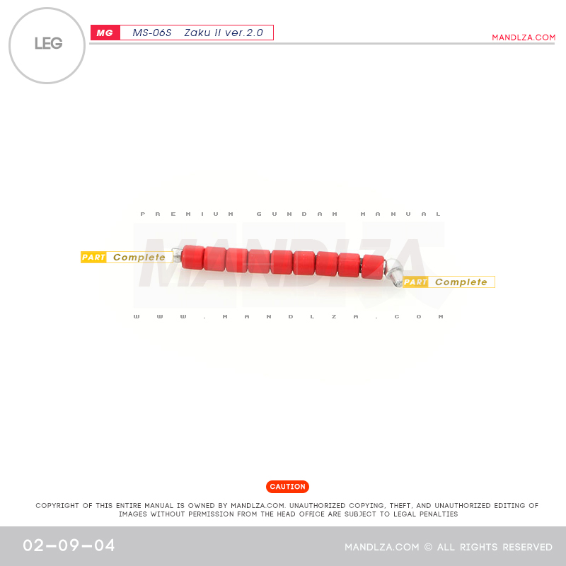 MG] Char Zaku 2.0 LEG 02-09