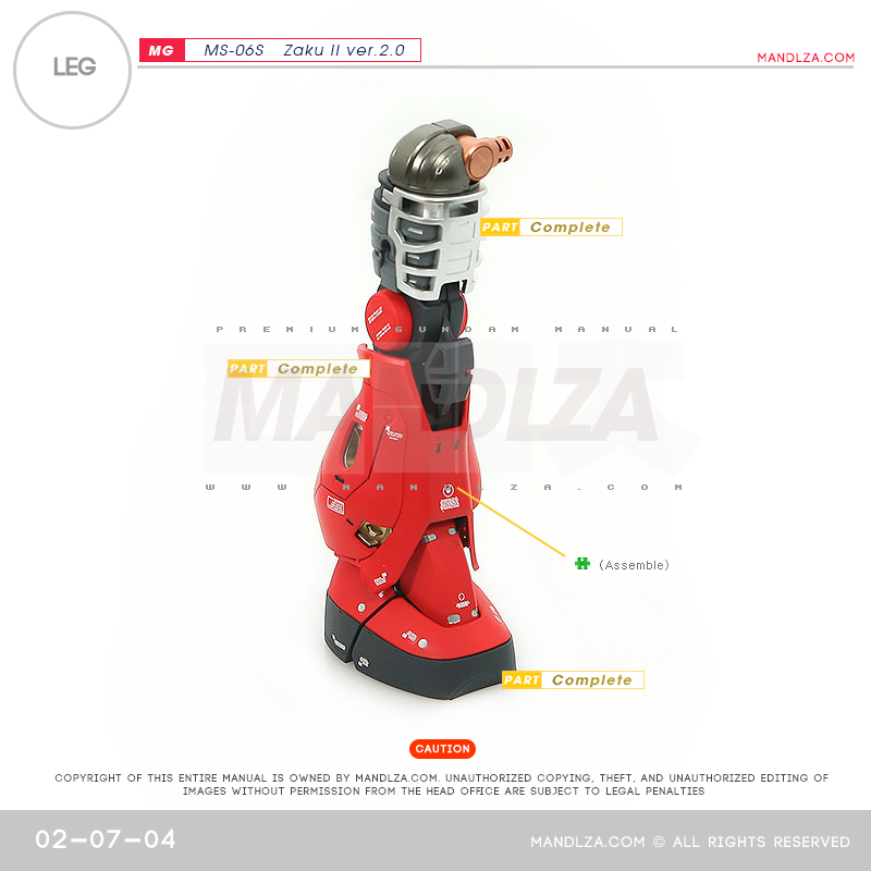 MG] Char Zaku 2.0 LEG 02-07