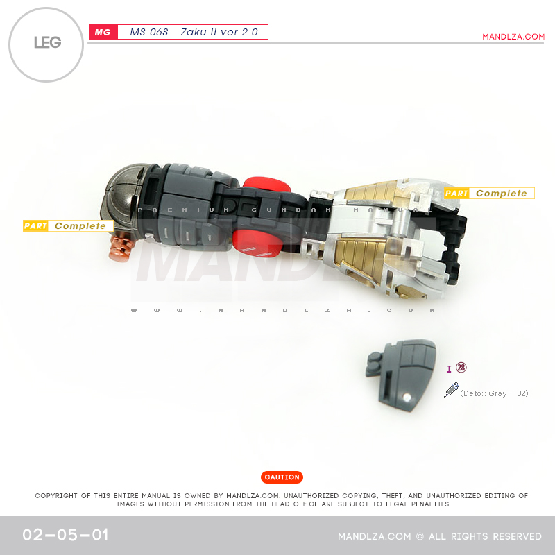 MG] Char Zaku 2.0 LEG 02-05