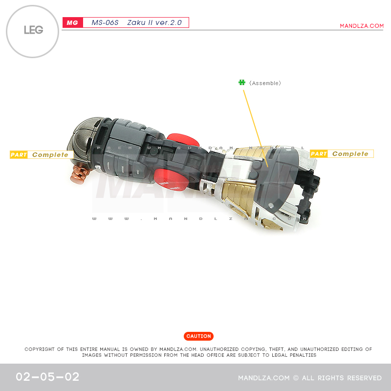 MG] Char Zaku 2.0 LEG 02-05
