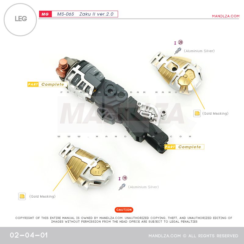 MG] Char Zaku 2.0 LEG 02-04