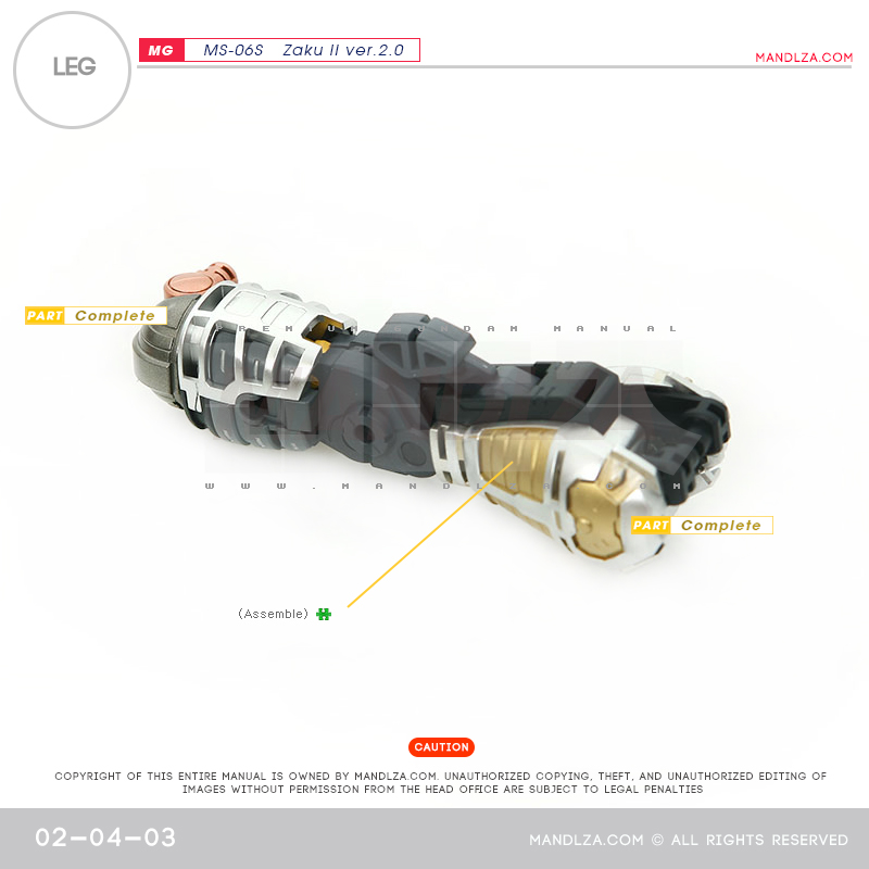 MG] Char Zaku 2.0 LEG 02-04