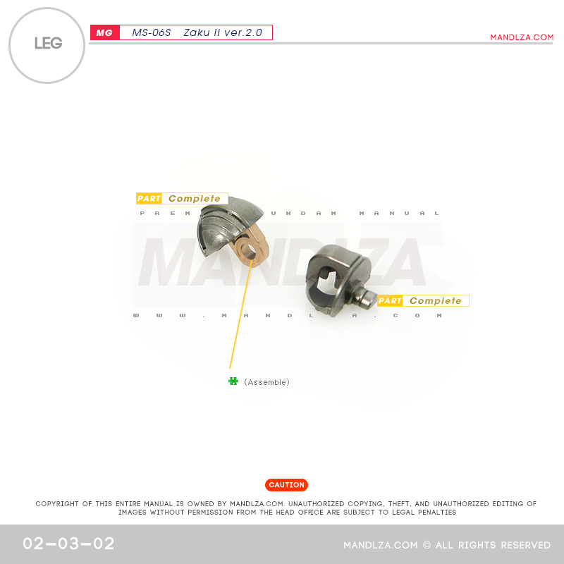 MG] Char Zaku 2.0 LEG 02-03