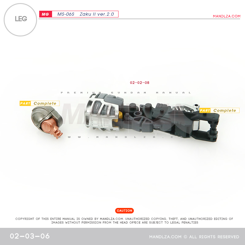 MG] Char Zaku 2.0 LEG 02-03