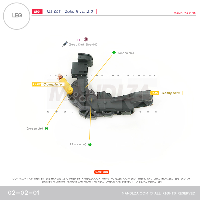 MG] Char Zaku 2.0 LEG 02-02