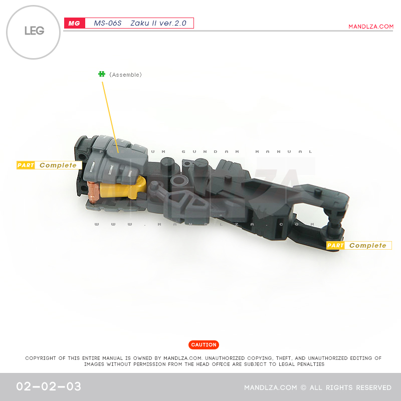 MG] Char Zaku 2.0 LEG 02-02