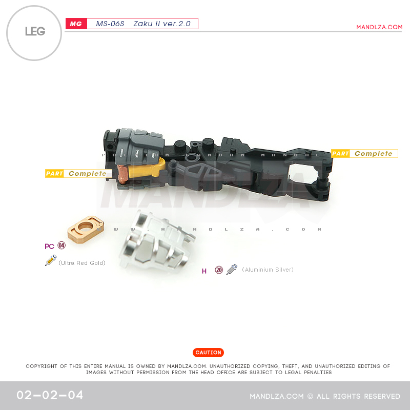 MG] Char Zaku 2.0 LEG 02-02