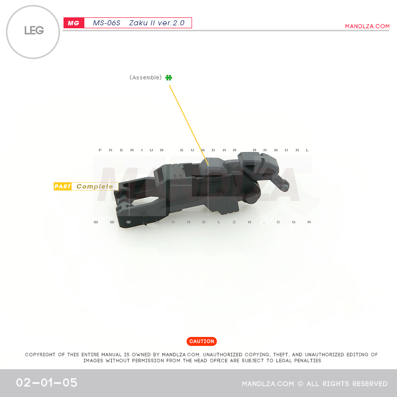 MG] Char Zaku 2.0 LEG 02-01