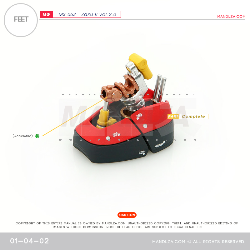 MG] Char Zaku 2.0 FEET 01-04