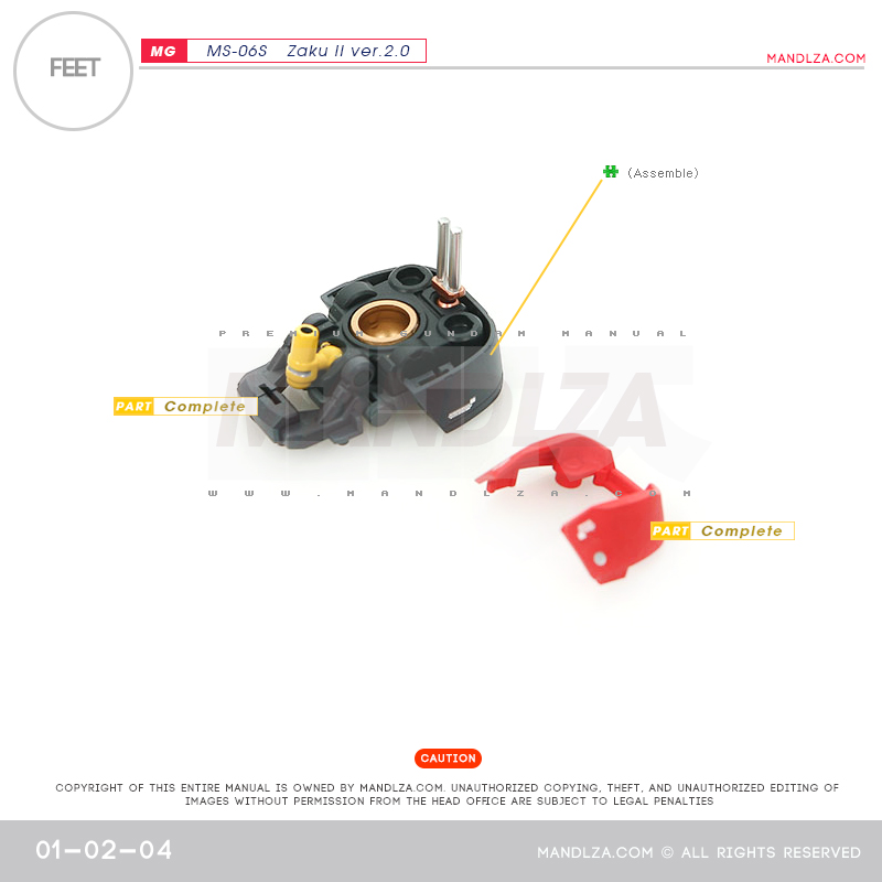 MG] Char Zaku 2.0 FEET 01-02