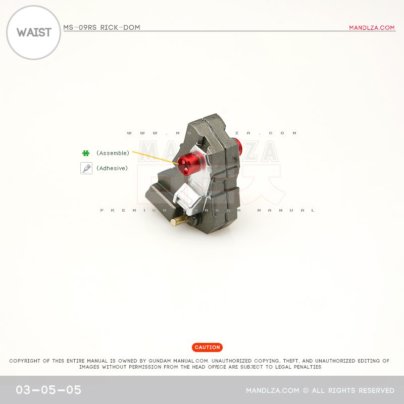 MG] Char Zaku 2.0 WAIST 03-05