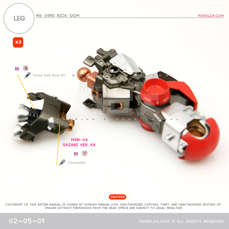 MG] Char Zaku 2.0 LEG 02-05