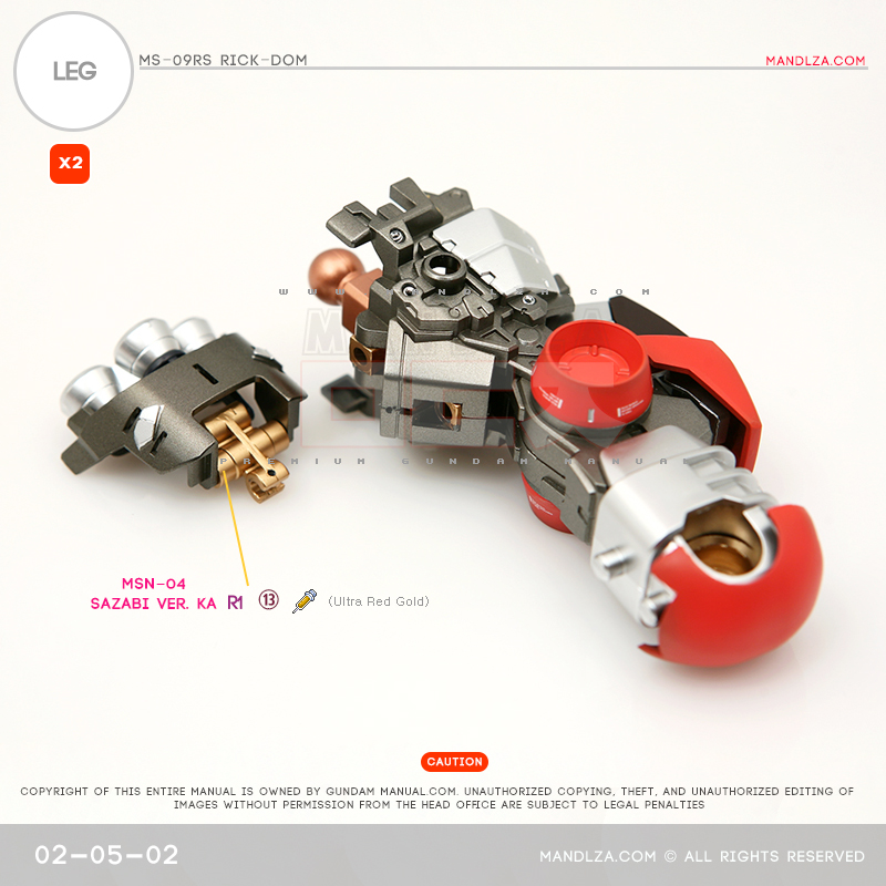 MG] Char Zaku 2.0 LEG 02-05
