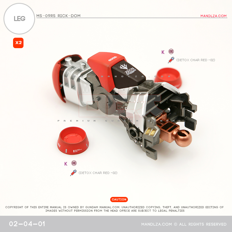 MG] Char Zaku 2.0 LEG 02-04