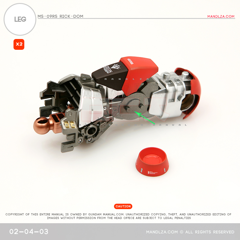 MG] Char Zaku 2.0 LEG 02-04