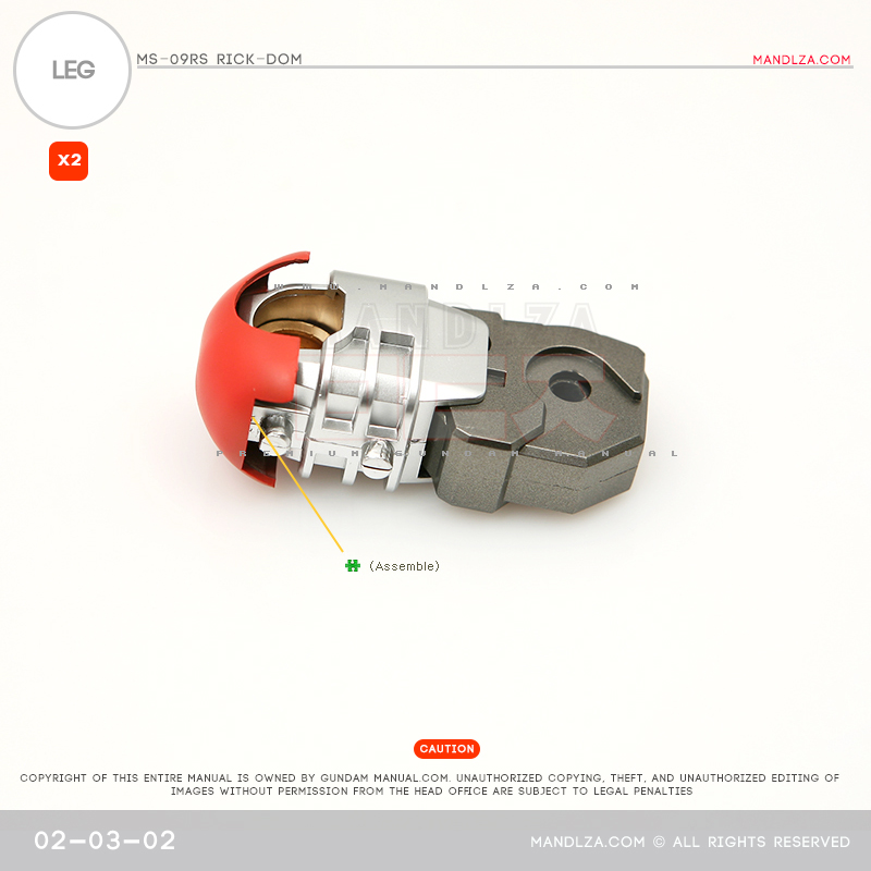MG] Char Zaku 2.0 LEG 02-03