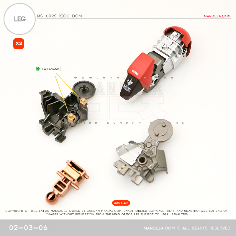 MG] Char Zaku 2.0 LEG 02-03