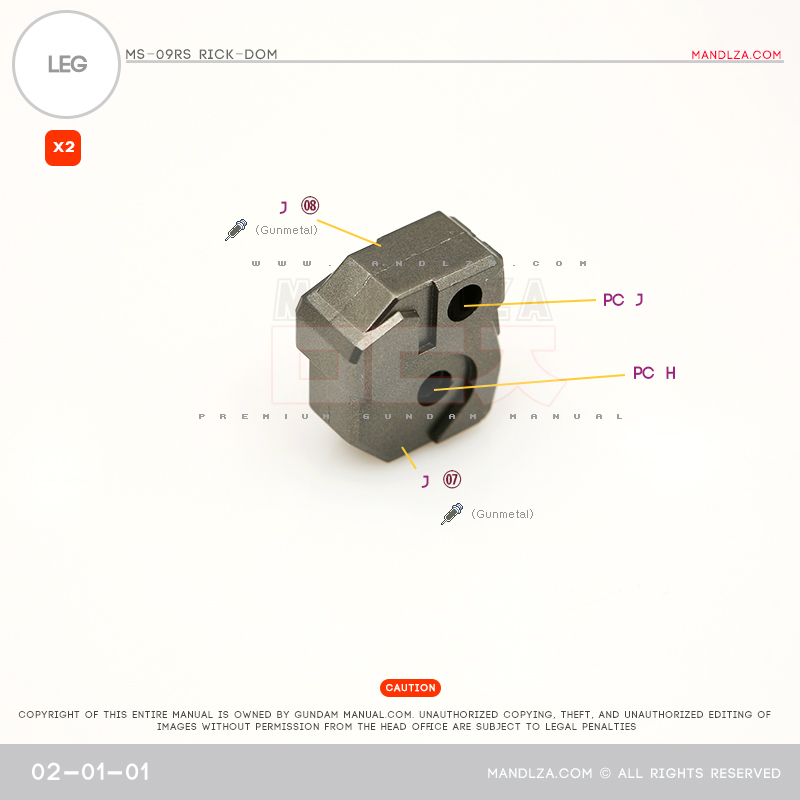 MG] Char Zaku 2.0 LEG 02-01