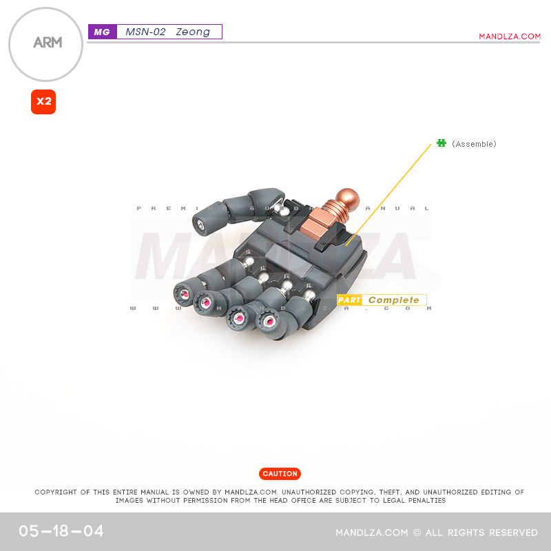 MG] MSN-02 ZEONG ARM 05-18