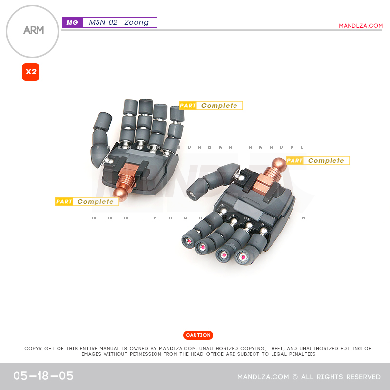 MG] MSN-02 ZEONG ARM 05-18
