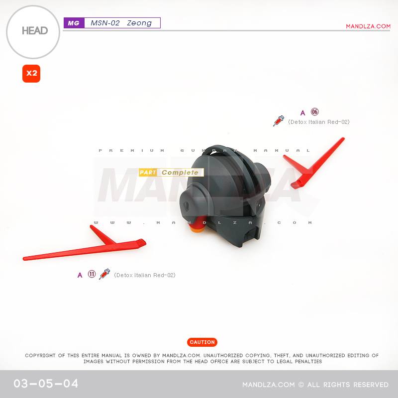 MG] MSN-02 ZEONG HEAD 03-05