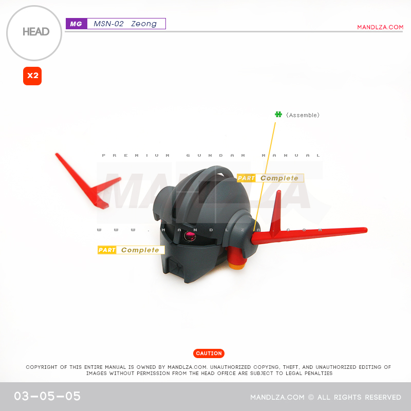 MG] MSN-02 ZEONG HEAD 03-05