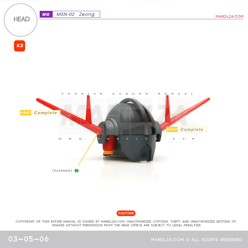 MG] MSN-02 ZEONG HEAD 03-05