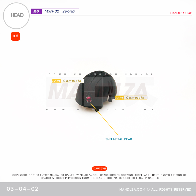 MG] MSN-02 ZEONG HEAD 03-04