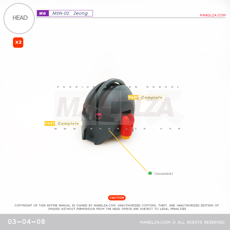 MG] MSN-02 ZEONG HEAD 03-04