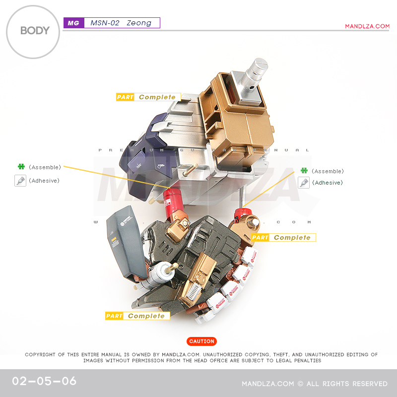 MG] MSN-02 ZEONG BODY02 02-05