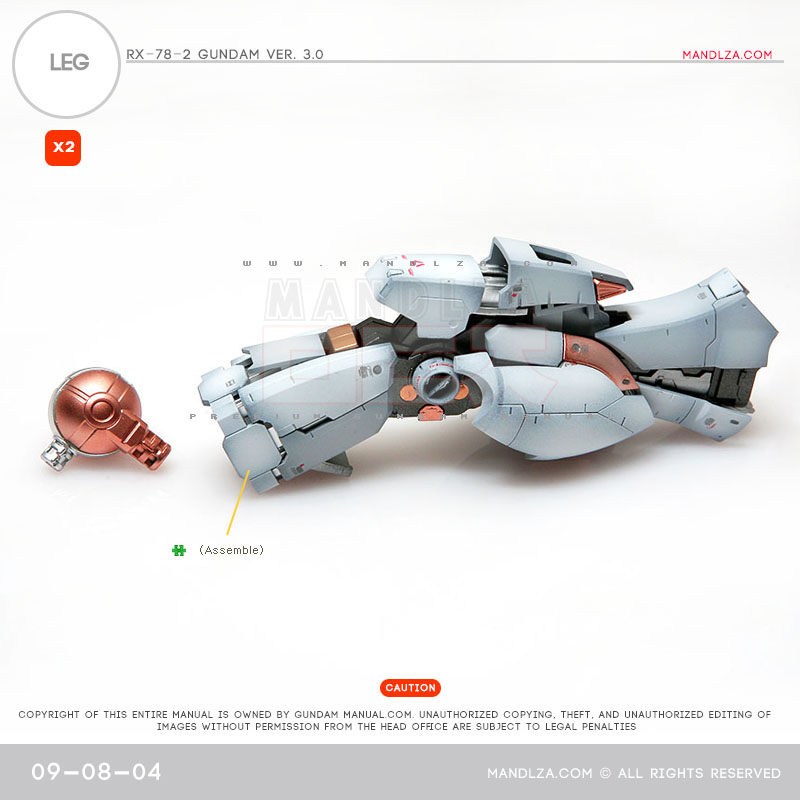 MG] RX78 3.0 LEG 09-08