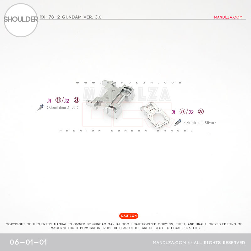 MG] RX78 3.0 Shoulder Armor 06-01