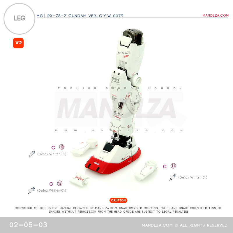 MG] RX78 0079 LEG 02-05